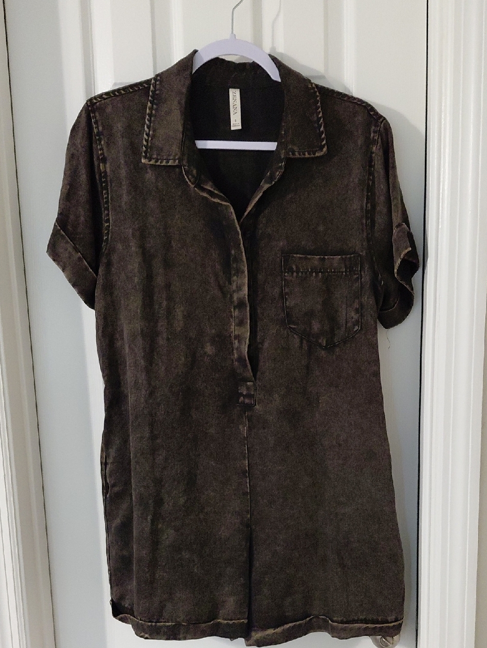 Zenana Outfitters Black Romper